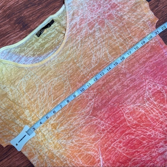 PRANA - Burnout Top With Tie Detail Medium - Picture 4 of 7